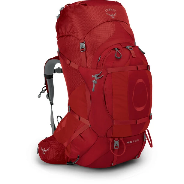 Osprey Ariel Plus 85 Backpack Women carnelian red 3 Osprey Ariel Plus 85 Backpack Women carnelian red